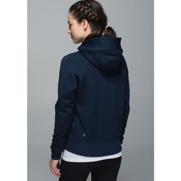Lululemon Warm Core Hoodie Jacket Inkwell Navy Full Zip Women's 8 - Picture 14 of 14